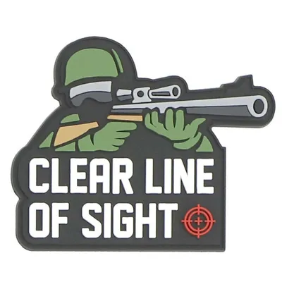 Nášivka Na Suchý Zip Clear Line of Sight (Plast 3D) - 101 Inc