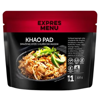 Khao Pad - Smažená Rýže S Kuřecím Masem 1 Porce (300 g) - Expres menu