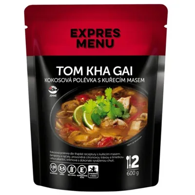 Thom Kha Gai - Kokosová Polévka S Kuřeím Masem 2 Porce (600 g) - Expres menu