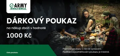 Dárkový Poukaz: Hodnota: 1000,-Kč - E-ARMY