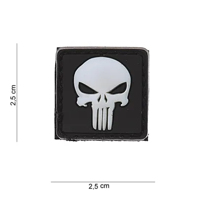 Nášivka Punisher - Velcro - 3D PVC - FOSCO - USA - V.O