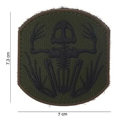 Nášivka Frog - Velcro, 3D PVC - Černá - Emerson