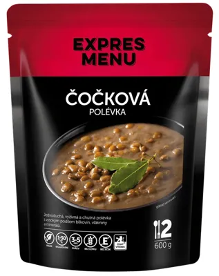Čočková Polévka (2 Porce) - 600g - Expres menu