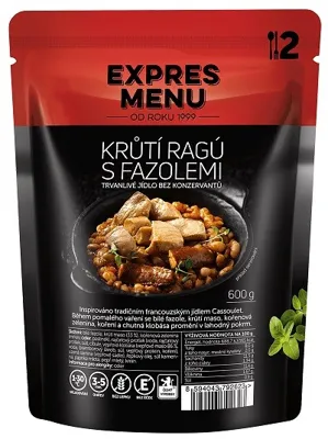 Krůtí Ragů S Fazolemi (2 Porce) - 600g - Expres menu
