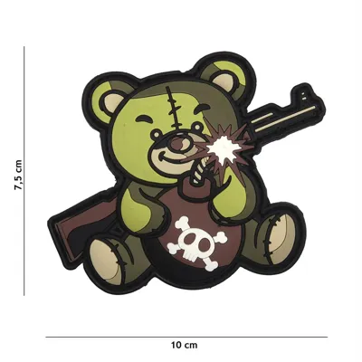 Nášivka Terror Teddy - Velcro - 3D PVC - FOSCO - USA - V.O