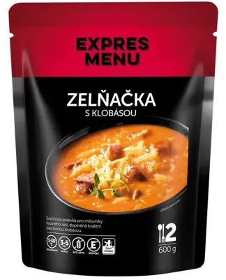 Zelná Polévka S Klobásou (2 Porce) - 600g - Expres menu
