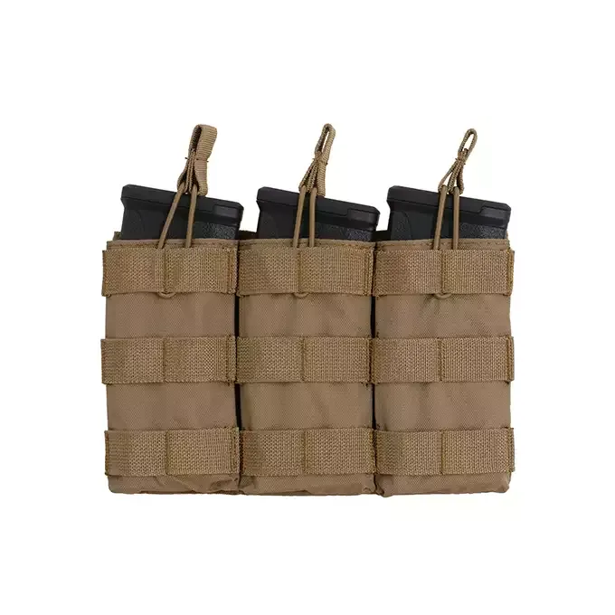 Front Panel Triple M4 Open Top MOLLE · Tan / FDE