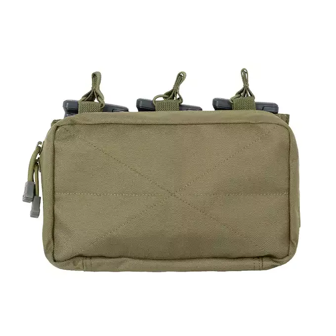 Front Panel Triple M4/Admin Pouch MOLLE 8FIELD · Verde / OD