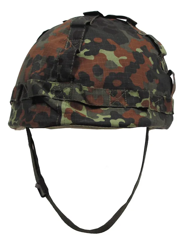 MFH US Helm Kunststoff Mit Stoffbezug · Flecktarn