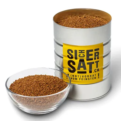 Notration Instant Kaffee 500 g Dose Inkl. Deckel Zum Wiederverschließen - SicherSatt