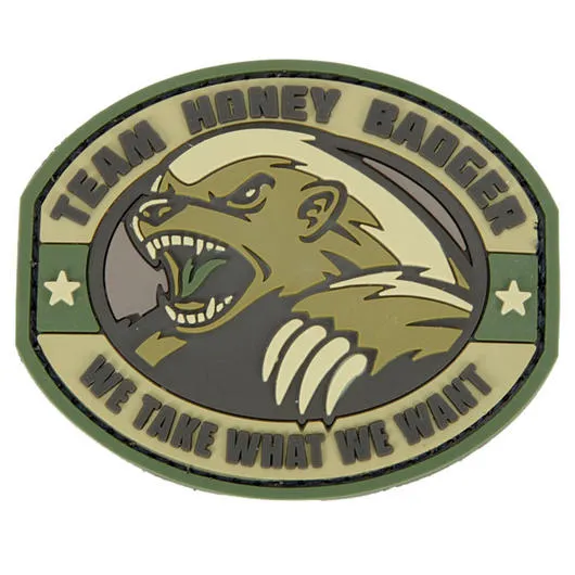 Mil-Spec Monkey 3D Rubber Patch Mit Klettfläche Honney Badger · Multicam