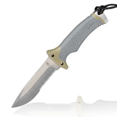 Outdoormesser Ultimate Survival SE Inkl. Signalpfeife, Zündstahl, Messerschärfer & Nylonscheide - Gerber