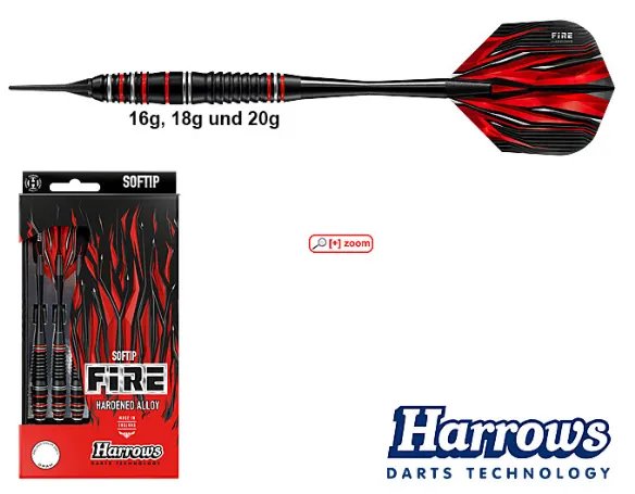 Harrows Fire High Grade Alloy Softip Dartpfeile