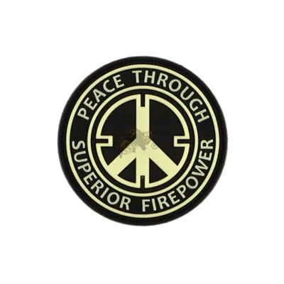 Peace Rubber Patcher Patch Glow in the Dark - JTG