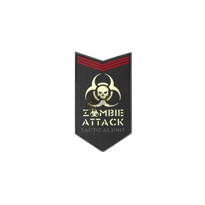 Zombie Attack Rubber Patch Glow in the Dark - JTG