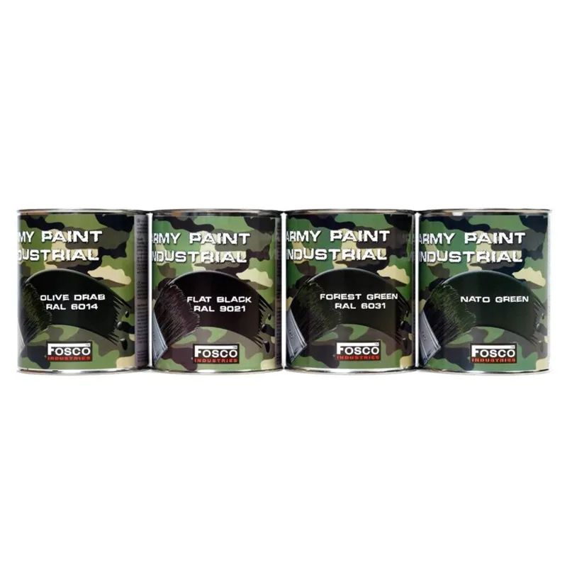 Fosco Industries Verf Blik 1LITER · Negro
