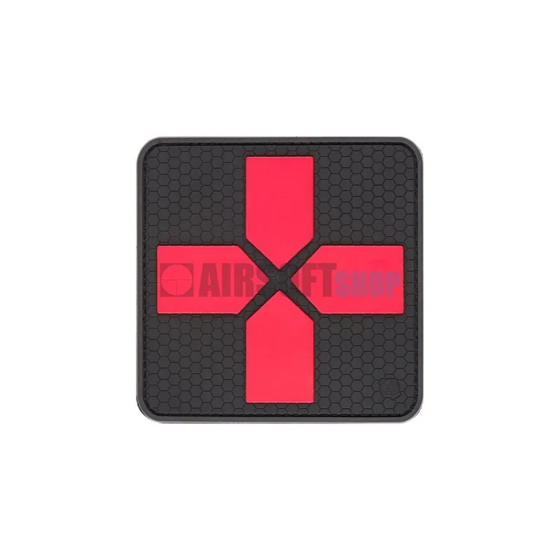JTG Big Cross Medic Rubber Patch (Blackmedic) · Rojo