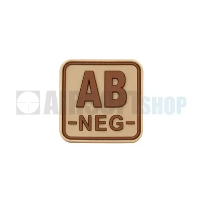 Bloodtype Square PVC Patch AB NEG - JTG