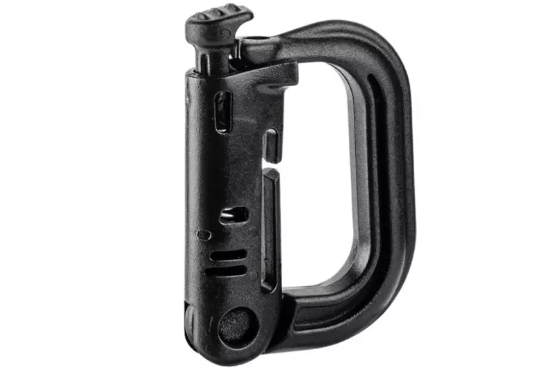 Mousqueton D-Ring MOLLE TOE · Negro
