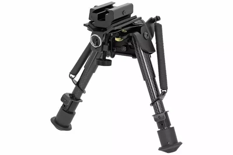 Bipied BTTXW 6" Carbone · Negro