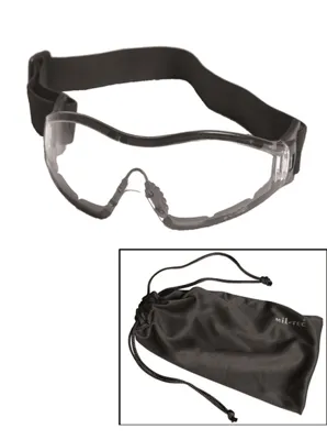 Γυαλιά Clear para Protective Goggles Μαύρα - Mil-Tec