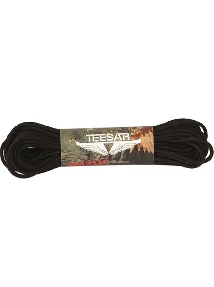 Teesar Σχοινί Αρτάνι Paracord Αλεξιπτώτου 30m Μαύρο