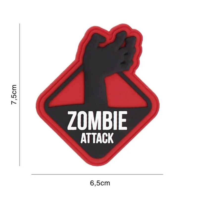 101 Inc Σήμα Καουτσούκ Zombie Attack 1 Κόκκινο
