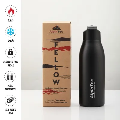 Παγούρι Θερμός Fellow 600ml Μαύρο - Alpin