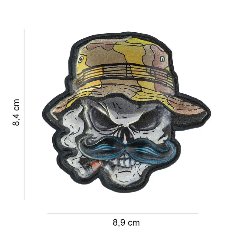 101Inc Bush Ranger 3D Rubber Skull Patch