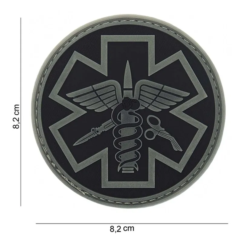 101Inc Para Medic Rubber Patch · Black grey