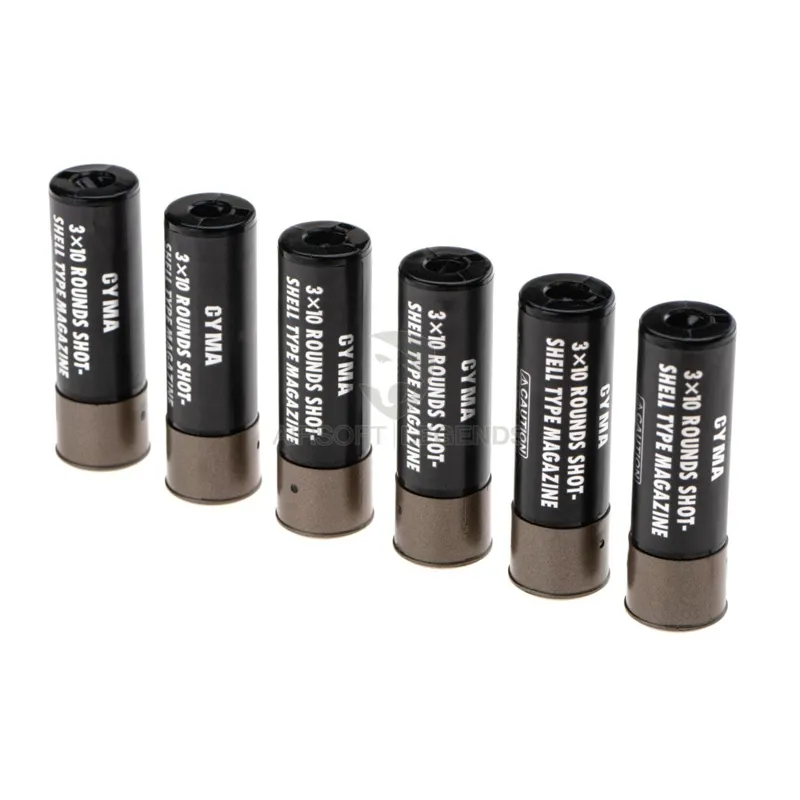 Cyma Shells CM350 30 rds 6-PACK · Negro