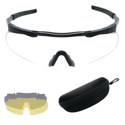 S01 Shooting Glasses Clear, Smoke, Amber - Earmor