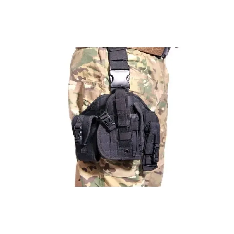 Pistolera Pierna Modular · Negro