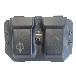 Double MAG Pouch Glock - Black Trident