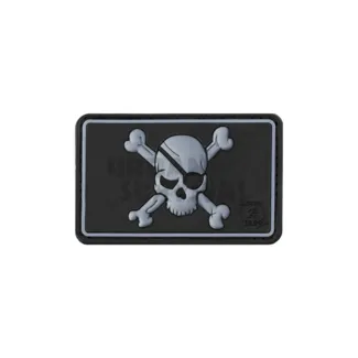 Pirate Skull Rubber Patch