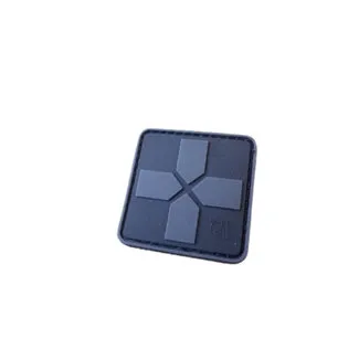 Cross Rubber Patch · Rojo