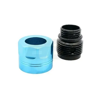 Thread Adapter Aluminum 11mm CW to 14mm CCW Type A - Aqua - Dr.Black