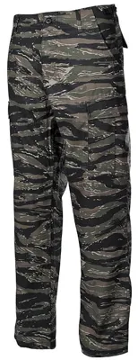 Maskáčové Kalhoty BDU - Rip Stop - Tiger Stripe - M.F.H. (Německo)