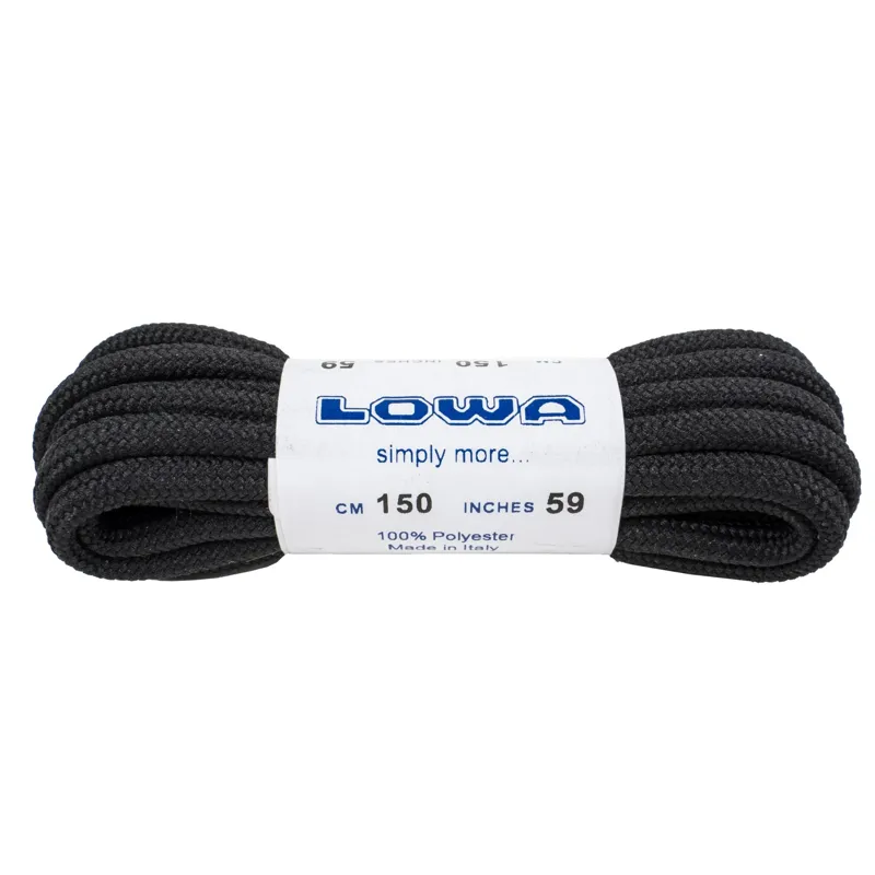 Lowa Tkaničky - 150 cm - Černá