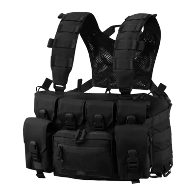 Taktická Vesta Chest Rig - Guardian Recce - Černá - Helikon