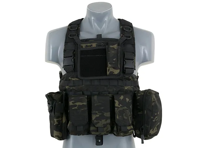 8Fields Replika Vesty Commando Recon Chest Harness - MB · Negro