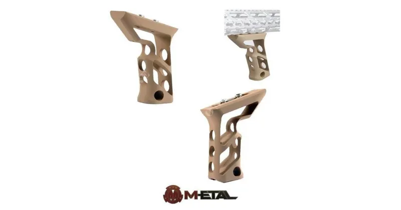 Metal CNC KeyMod System Angled Grip · Tan / FDE