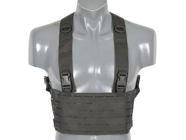 8Fields Taktický Chest Rig Laser-Cut · Negro