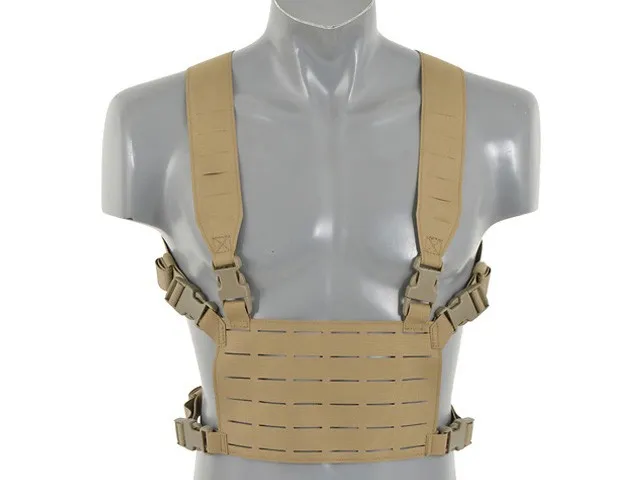 8Fields Taktický Lehký Chest Rig Laser-Cut · Tan / FDE