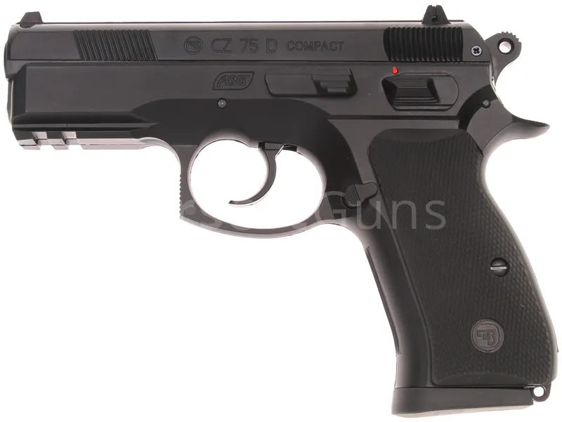 ASG CZ 75D Compact, GNB · Negro
