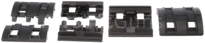 Krytky Na RIS Lišty XTM, Černé, 8 Ks - Magpul PTS