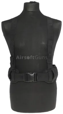 Bojový Opasek S Treky, MOLLE, Černý, ACM - ACM Airsoft