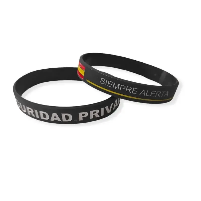 Pulsera Goma Silicona Seguridad Privada