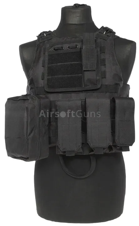 ACM Airsoft Nosič Plátů MCA, Černý, ACM
