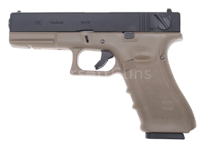 WE Airsoft Glock 18C, Rám Gen. 4,,, WE · Tan / FDE
